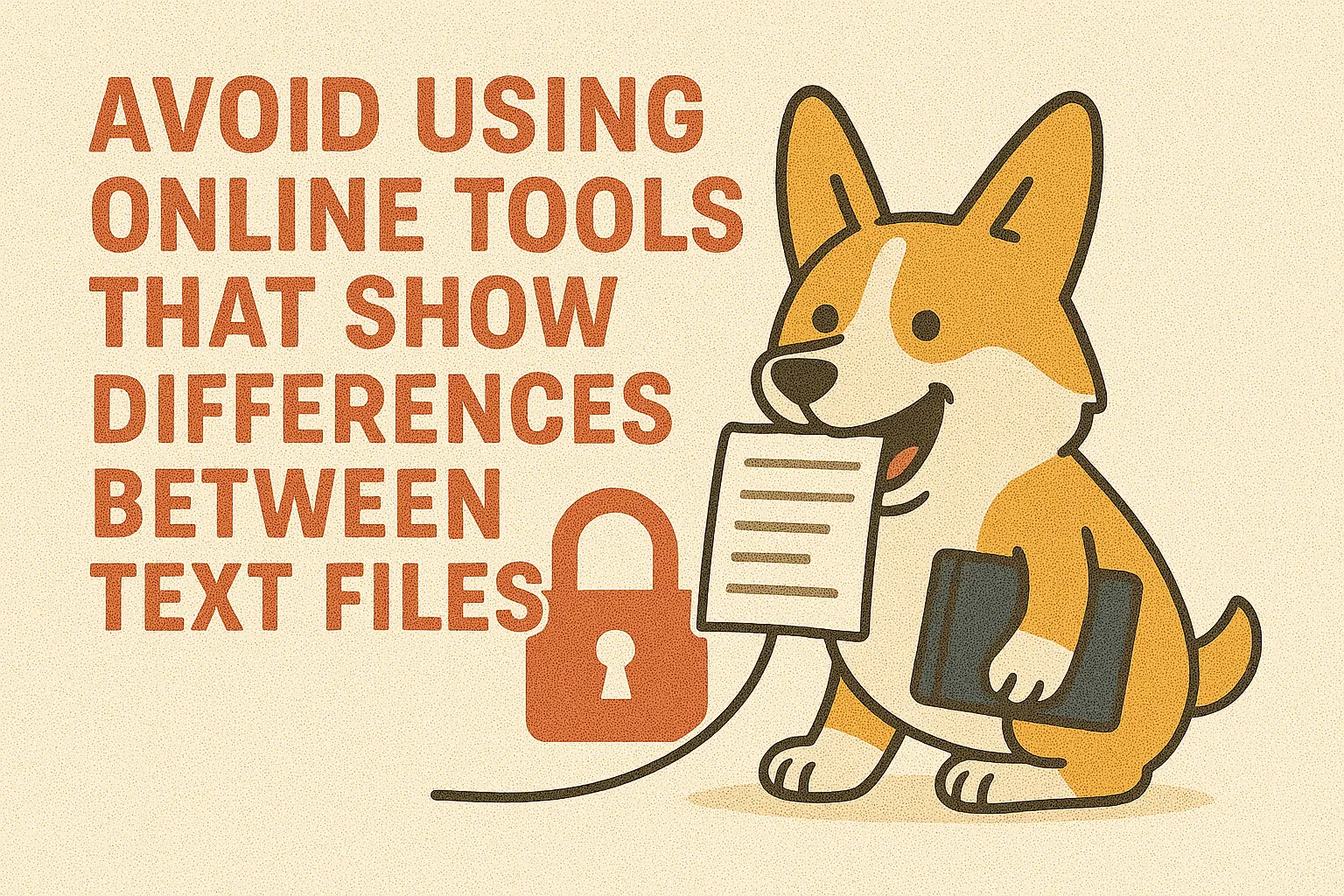Avoid using online tools that shows differences between text files! 